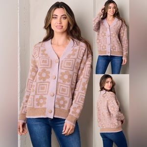 3-Pack Floral Cardigan Sweater | Long Sleeve | Button Up